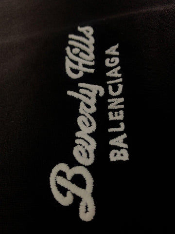 Balenciaga Black T-Shirt Without Collar - Banlieue91