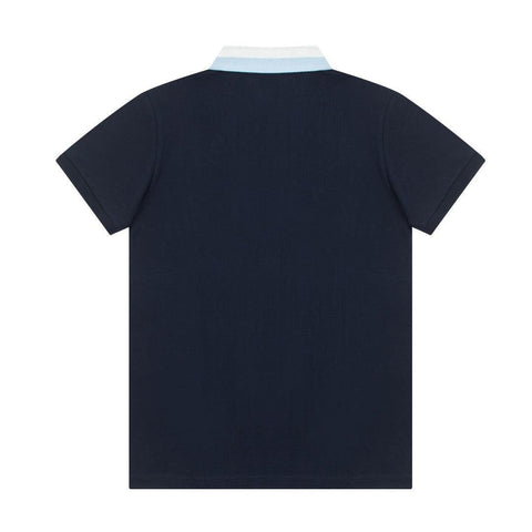 Burberry Blue T-Shirt With Collar - Banlieue91