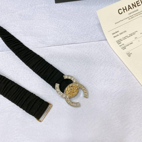 Chanel Leather Women’s Belt 'Black' - Banlieue91