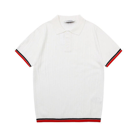 Thom Browne White T-Shirt with Collar - Banlieue91