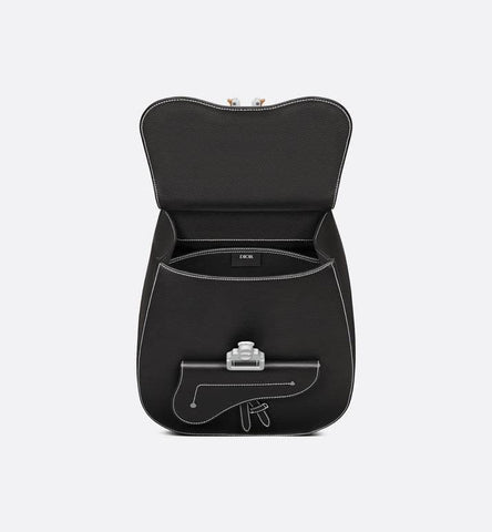 Dior Gallop Sling Bag Black Grained Calfskin - Banlieue91