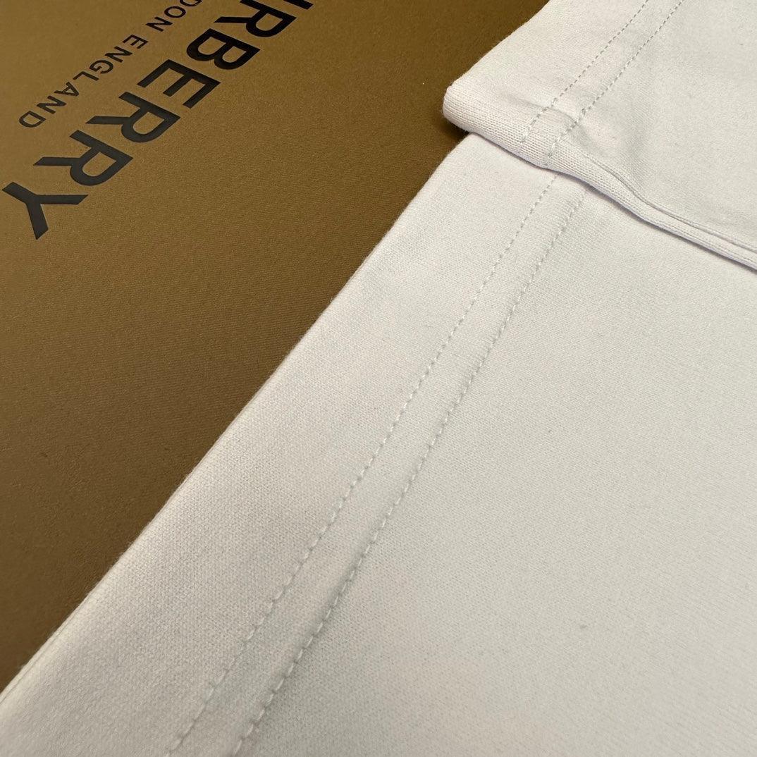 Burberry T-Shirt Without Collar 'White & Beige' - Banlieue91