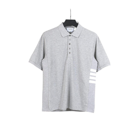 Thom Browne Grey T-Shirt with Collar - Banlieue91