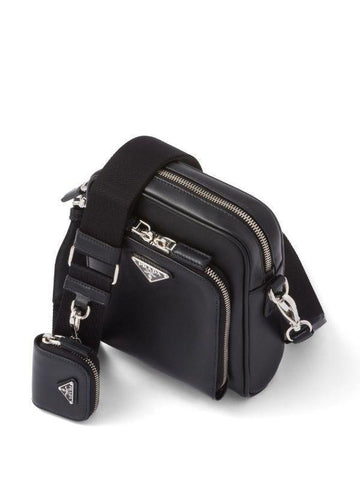 Prada Triangle Logo leather shoulder bag - Banlieue91