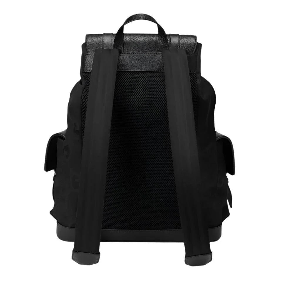 GUCCI BLACK SIGNATURE JUMBO GG CANVAS AND LEATHER BACKPACK - Banlieue91
