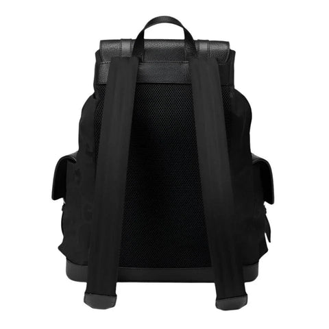 GUCCI BLACK SIGNATURE JUMBO GG CANVAS AND LEATHER BACKPACK - Banlieue91